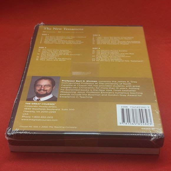 The New Testament 4 Disc DVD & Course Guidebook 2000 DVD New Sealed - Picture 5 of 9